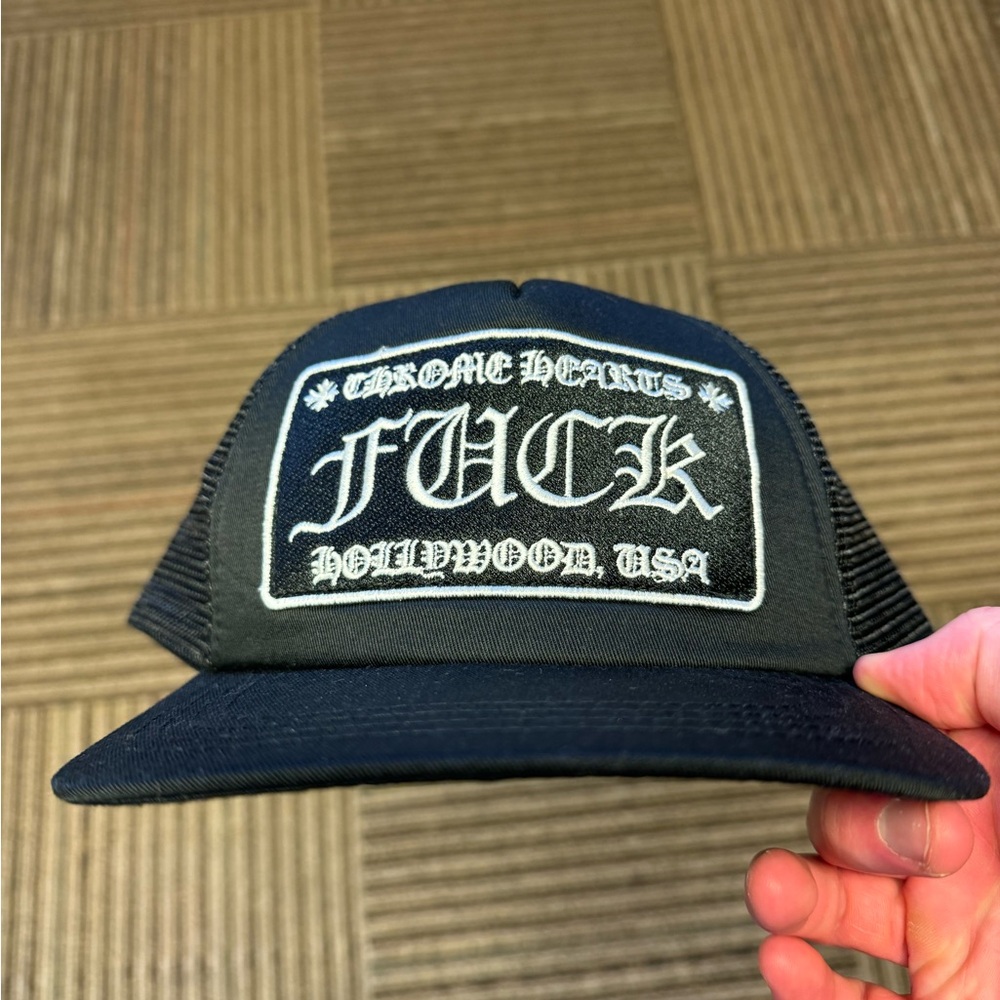 Chrome Hearts Bold Black Mesh Cap